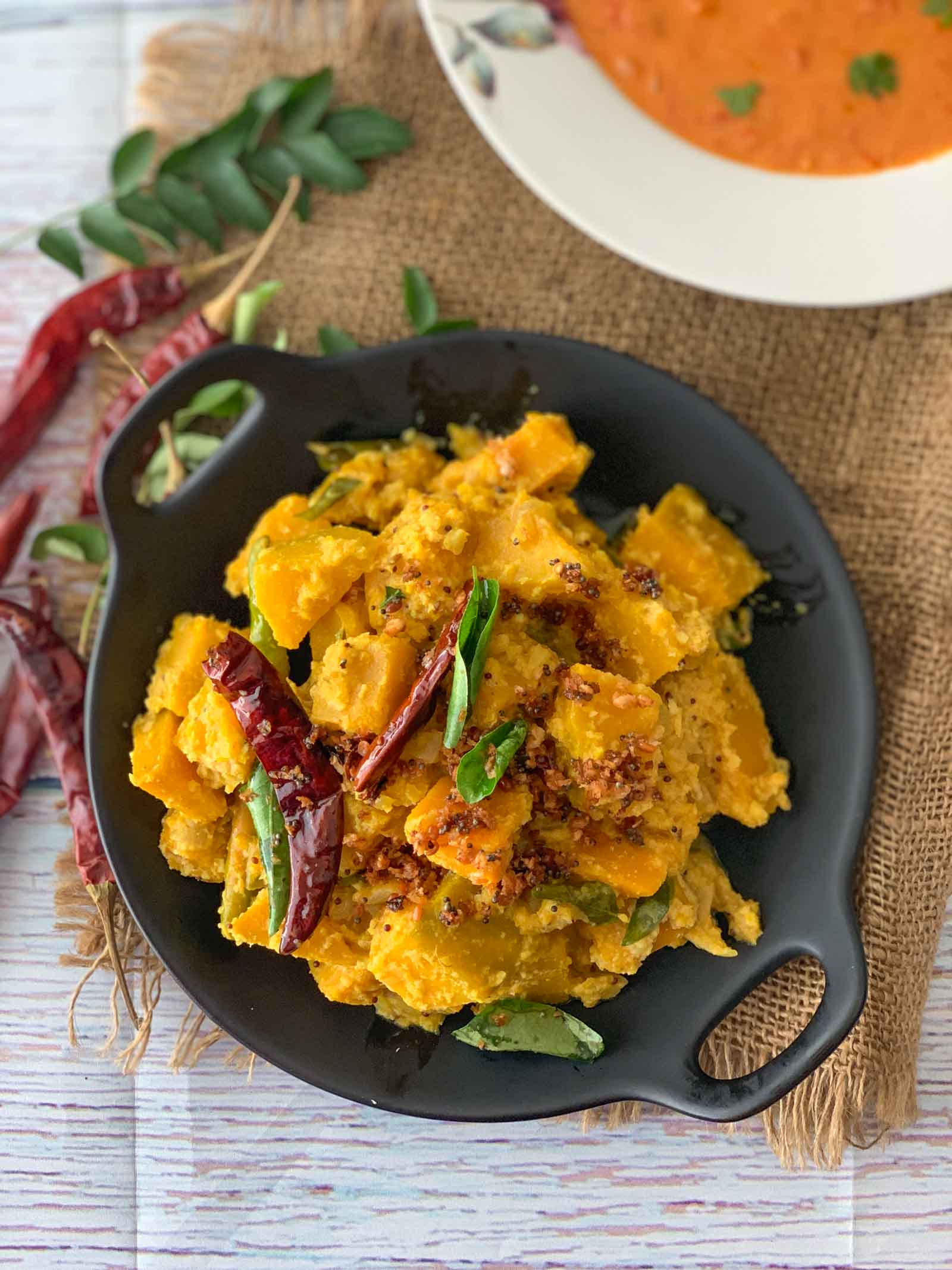 Pumpkin Erissery Recipe - Kerala Pumpkin Coconut Curry 