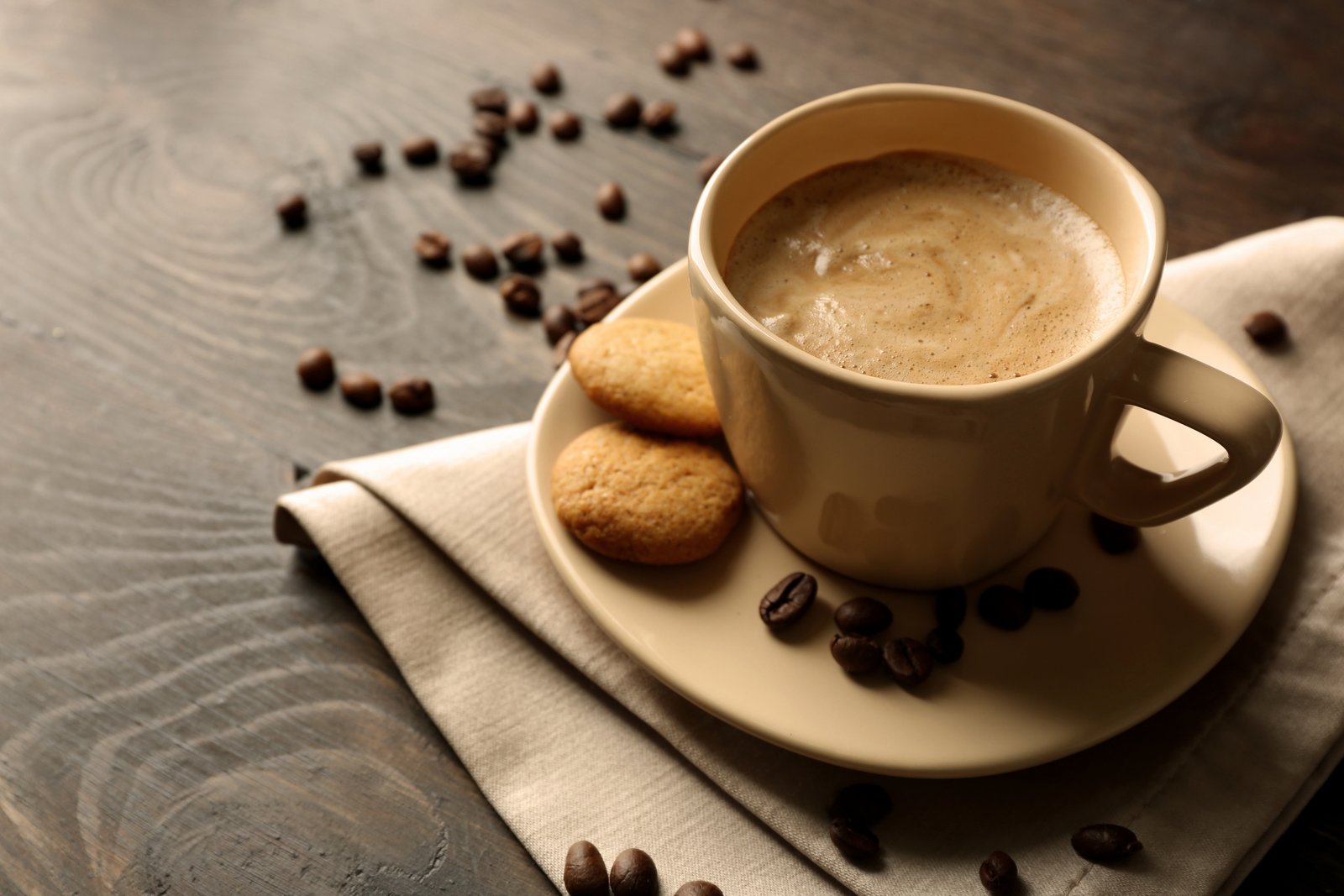 Vegan coffee recipe with soy milk or almond milk