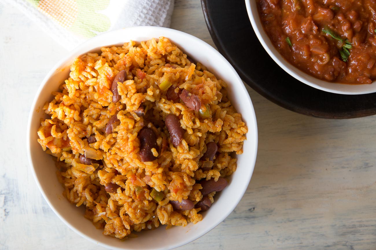 Vegetarian Smoked Mexican Bean Rice Recipe