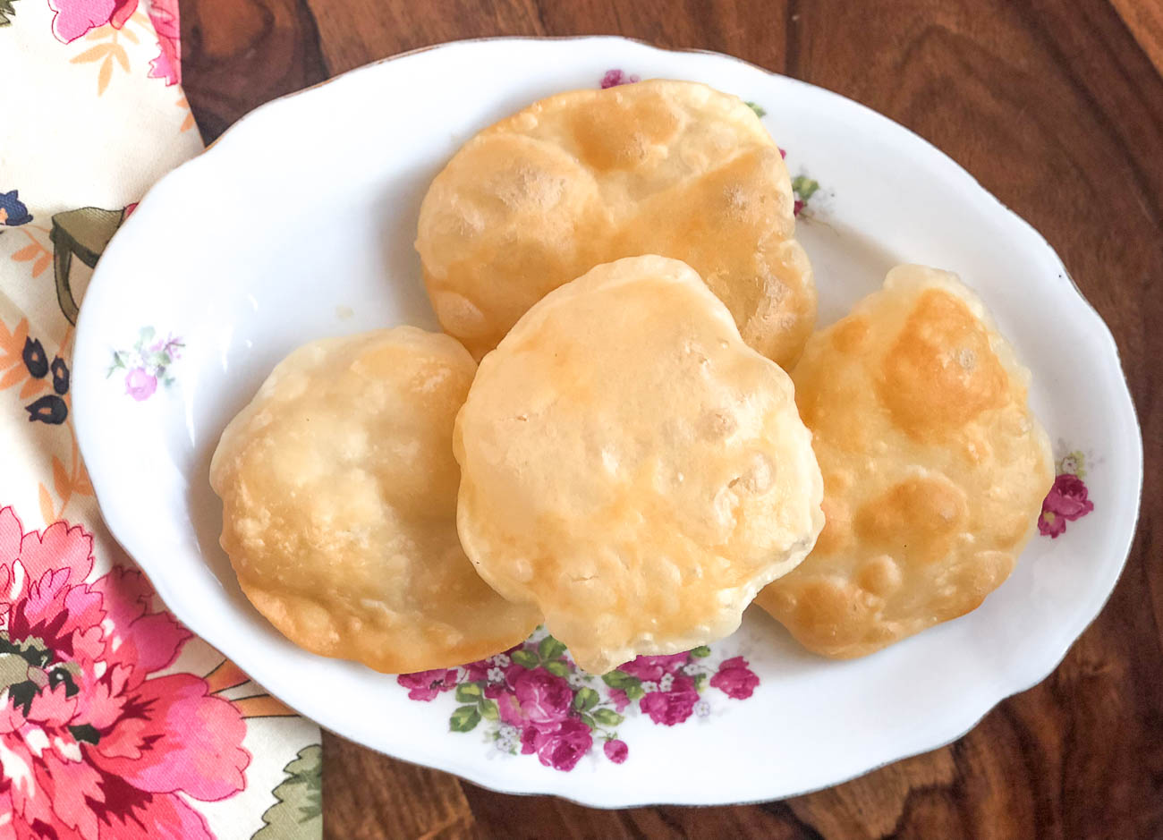 Bengali Luchi Recipe - Bengali Softa Maida Puffed Puri