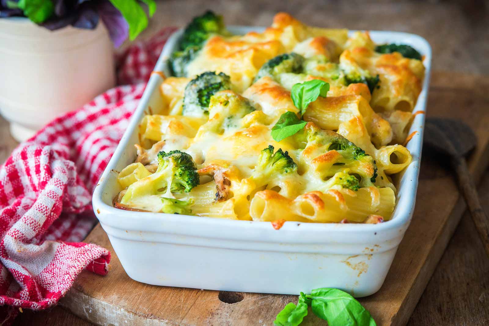 Baked Cheesy Broccoli Pasta Recipe