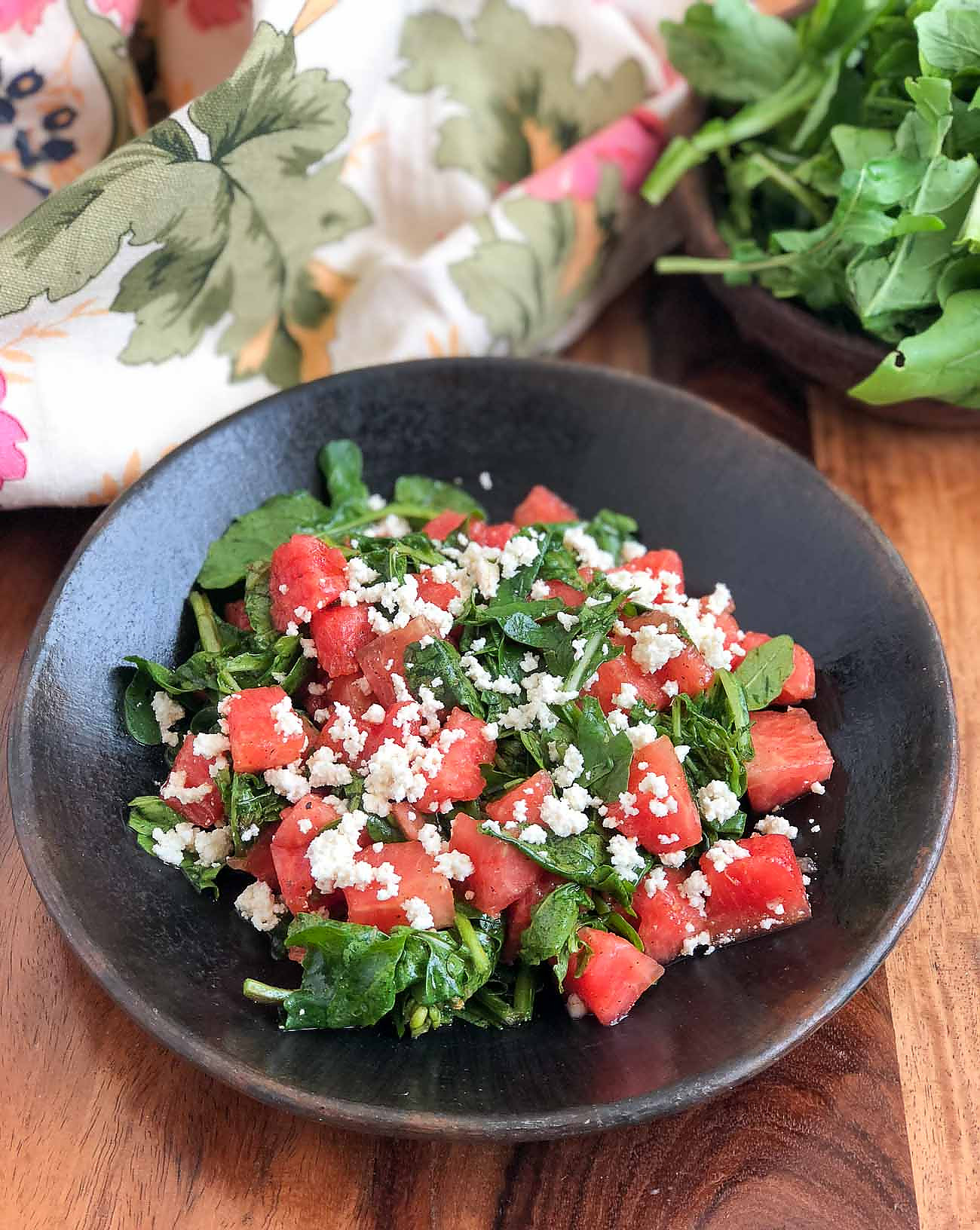 Arugula Watermelon And Feta Salad Recipe By Archana S Kitchen