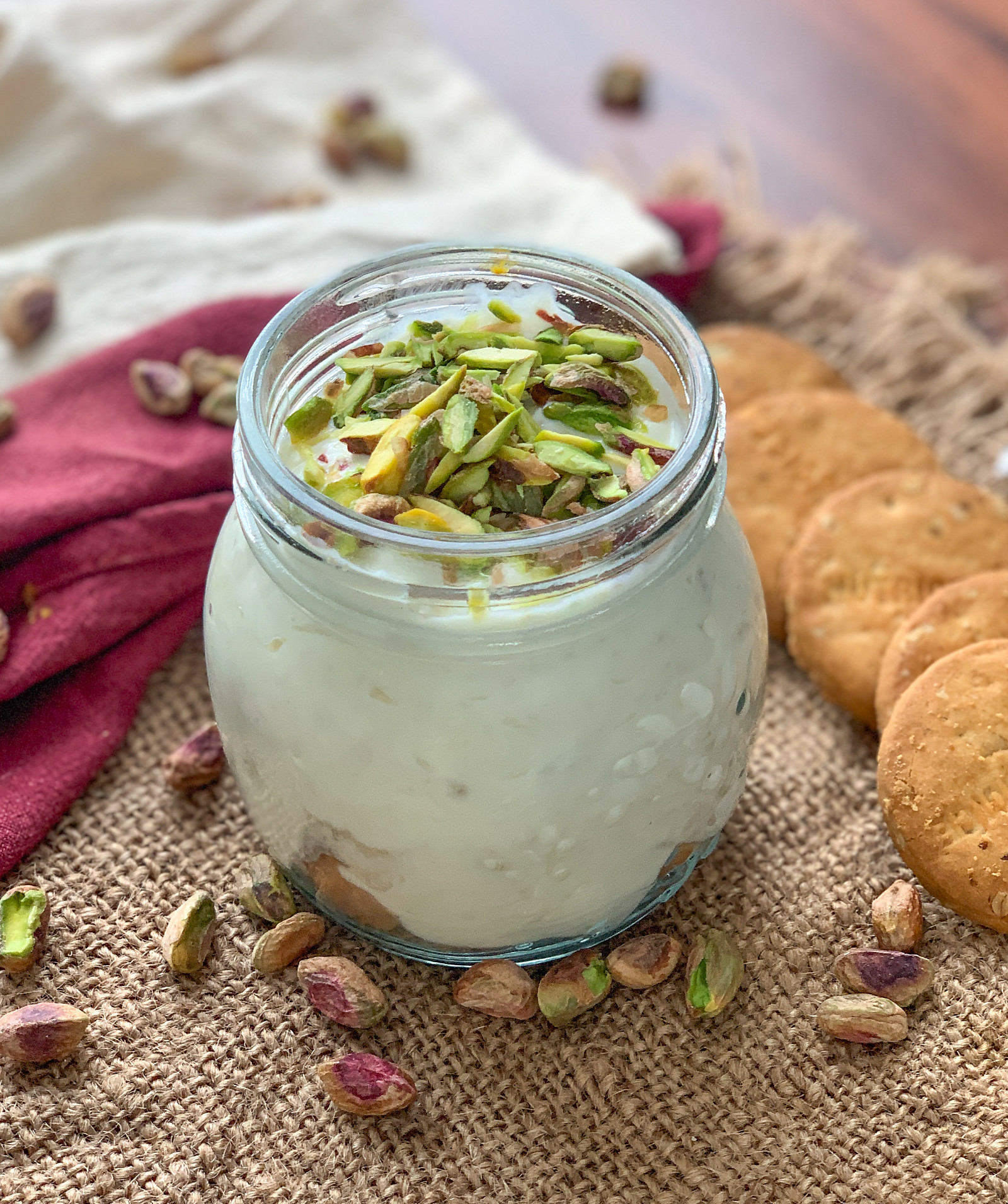 Banana Digestive Pudding Recipe With Pistachios 