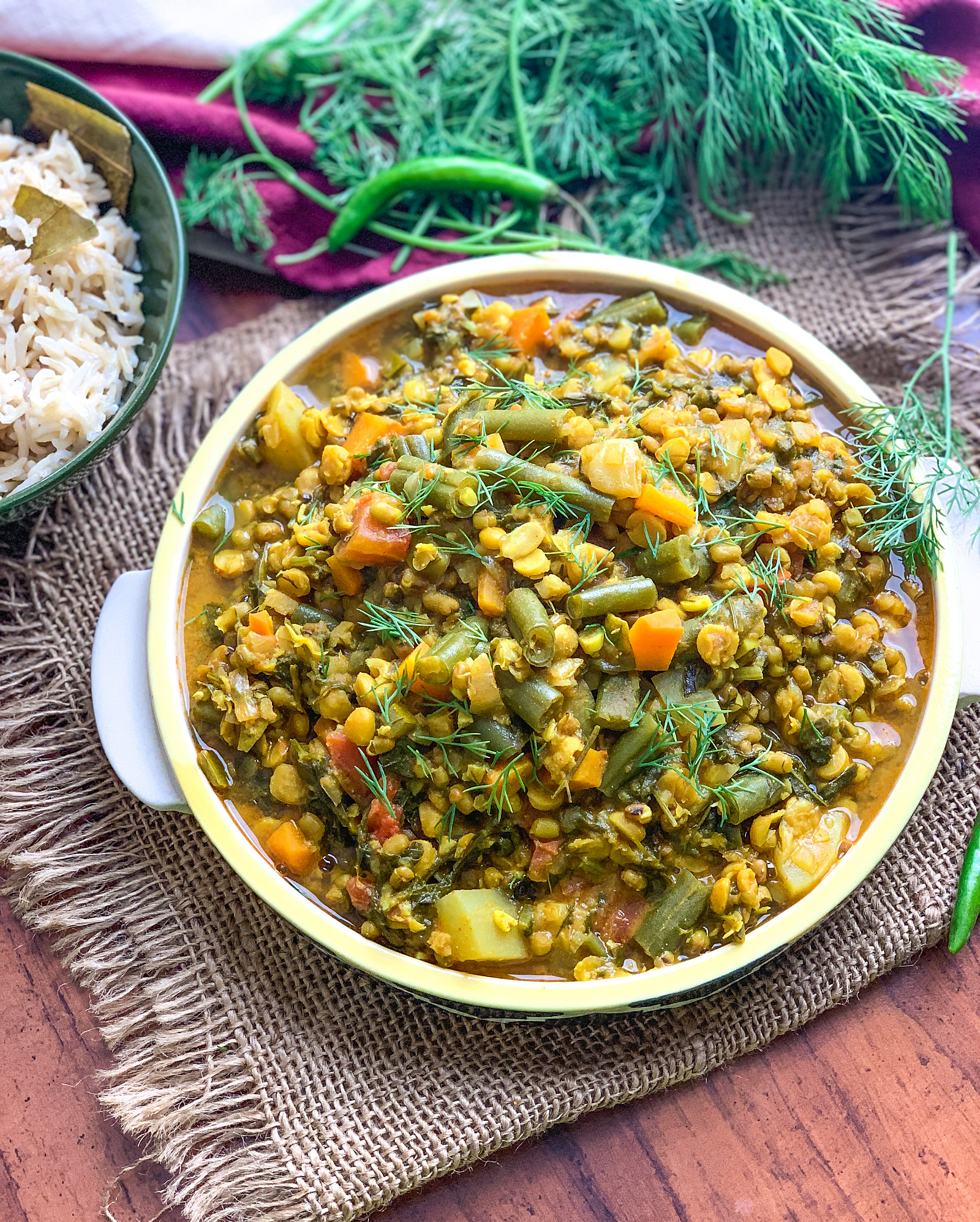 Sindhi Sai Bhaji Recipe - Wholesome Sindhi Dal With Vegetables