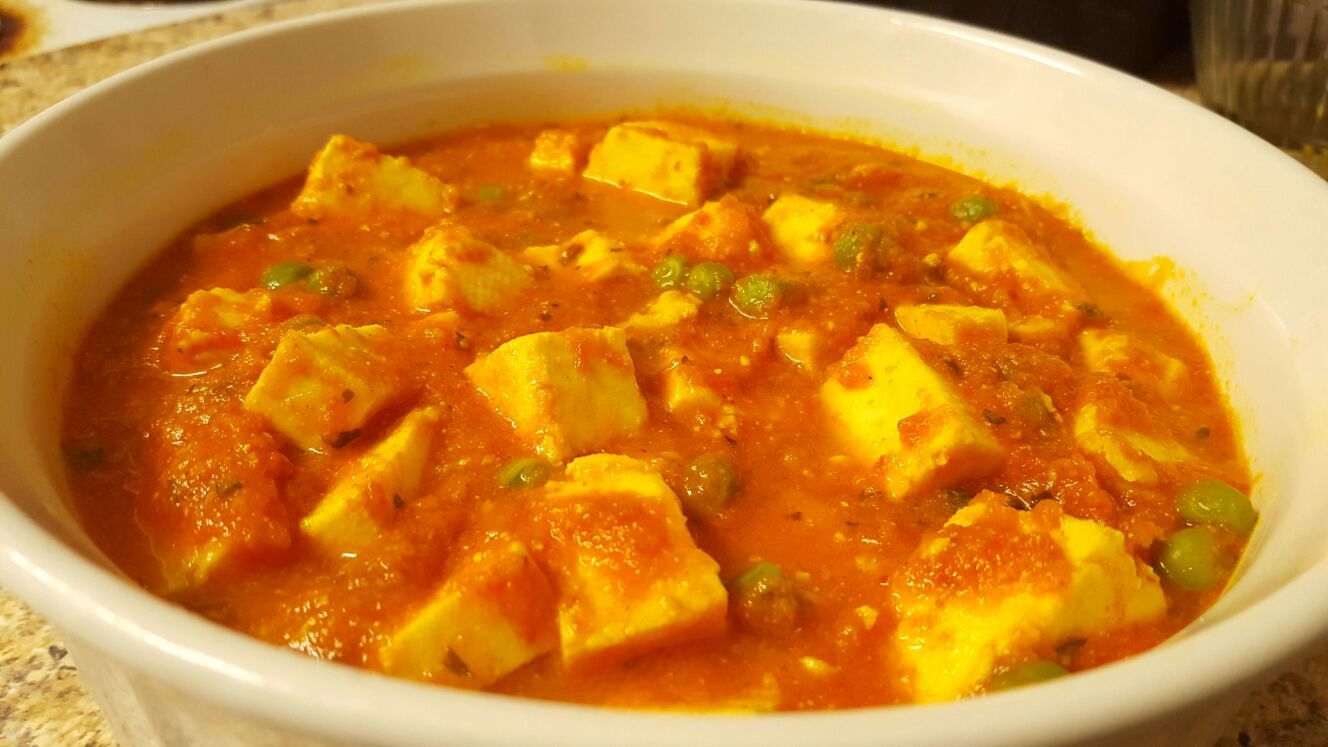Paneer Matar Butter Masala (Indian Cottage Cheese and Peas Masala With Butter) Recipe