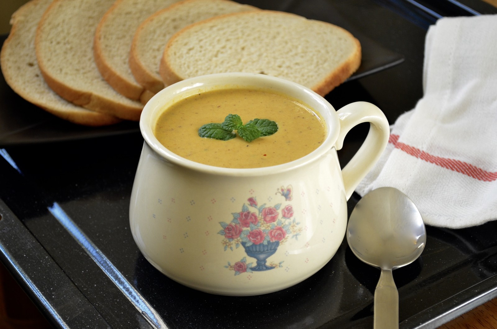 Roasted Cauliflower, Celery And Carrot Creamy Vegetable Soup Recipe