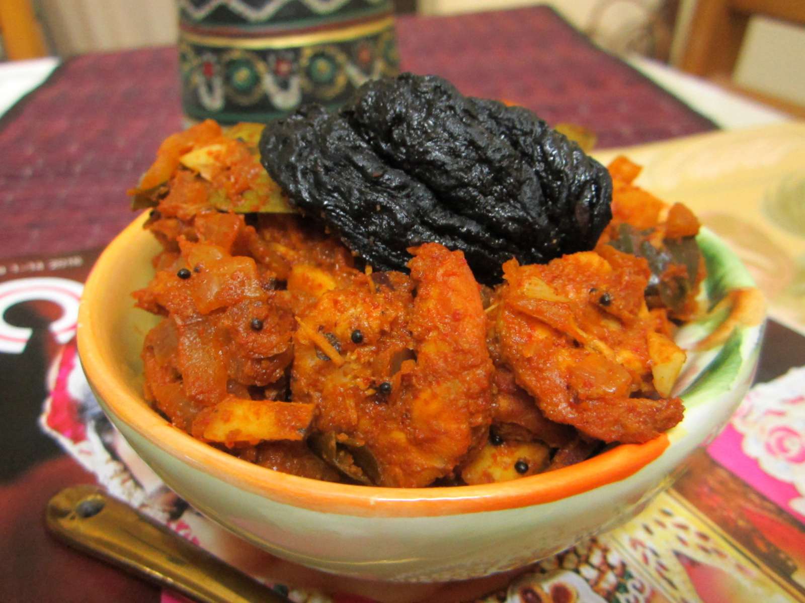 Kerala Style Konju Curry With Thengakothu Recipe (Kerala Style Prawn Curry)