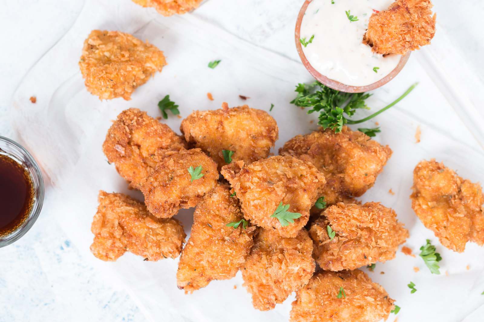 Crispy Chicken Nuggets Recipe - KFC Style