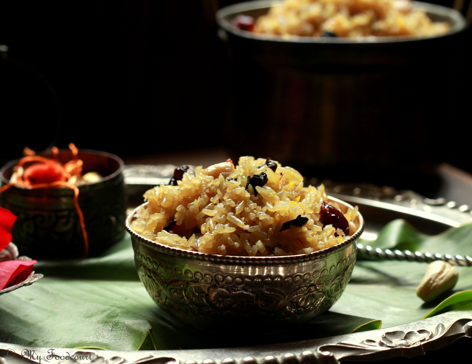 Maharashtrian Narali Bhaat Recipe (Sweetened Coconut Rice)