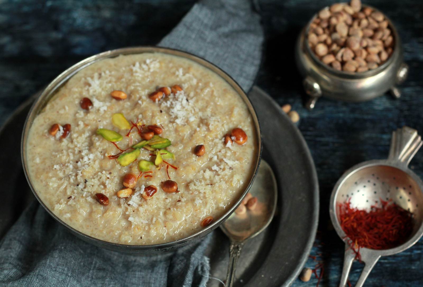 Maharashtrian Gavachi Kheer Recipe (Whole Cracked Wheat Pudding)