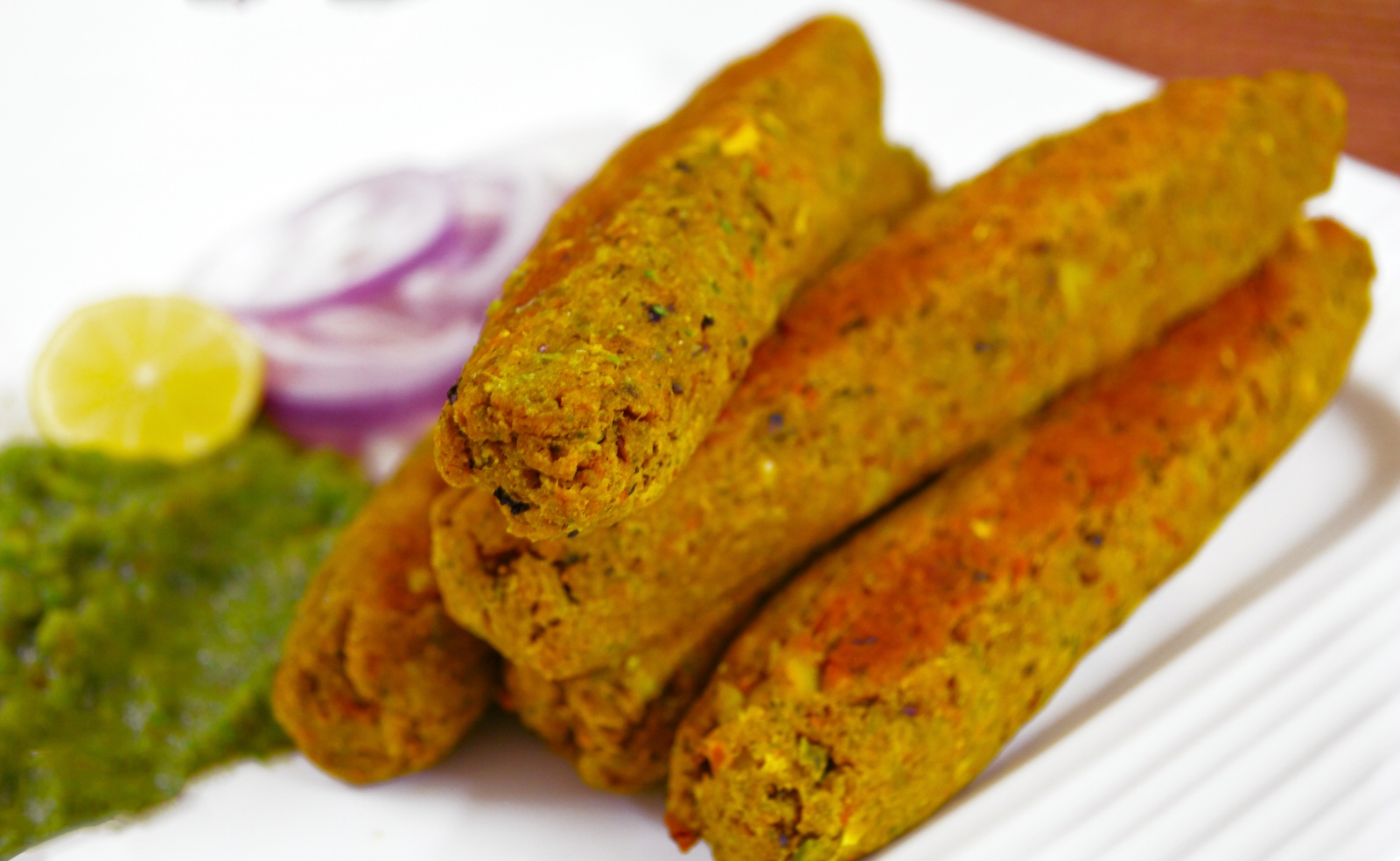 Baked Vegetable Seekh Kebab Recipe