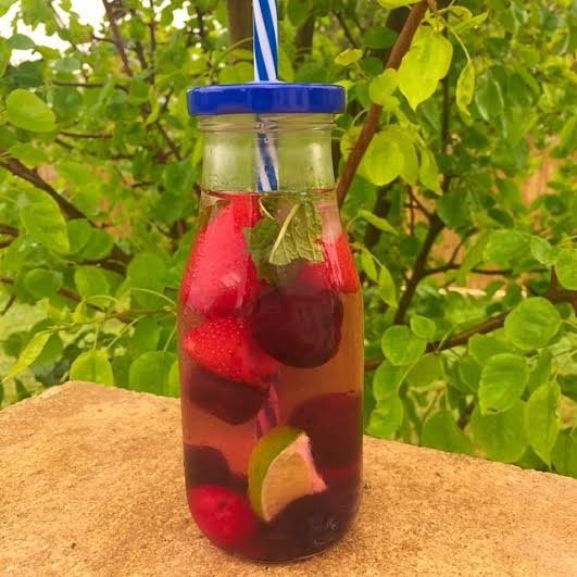 Lemon Cherry Berry Spa Water Recipe
