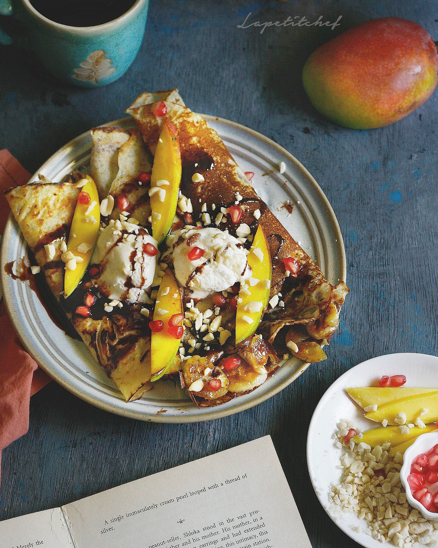 Crepes Stuffed with Nutella and Seasonal Fruits Recipe