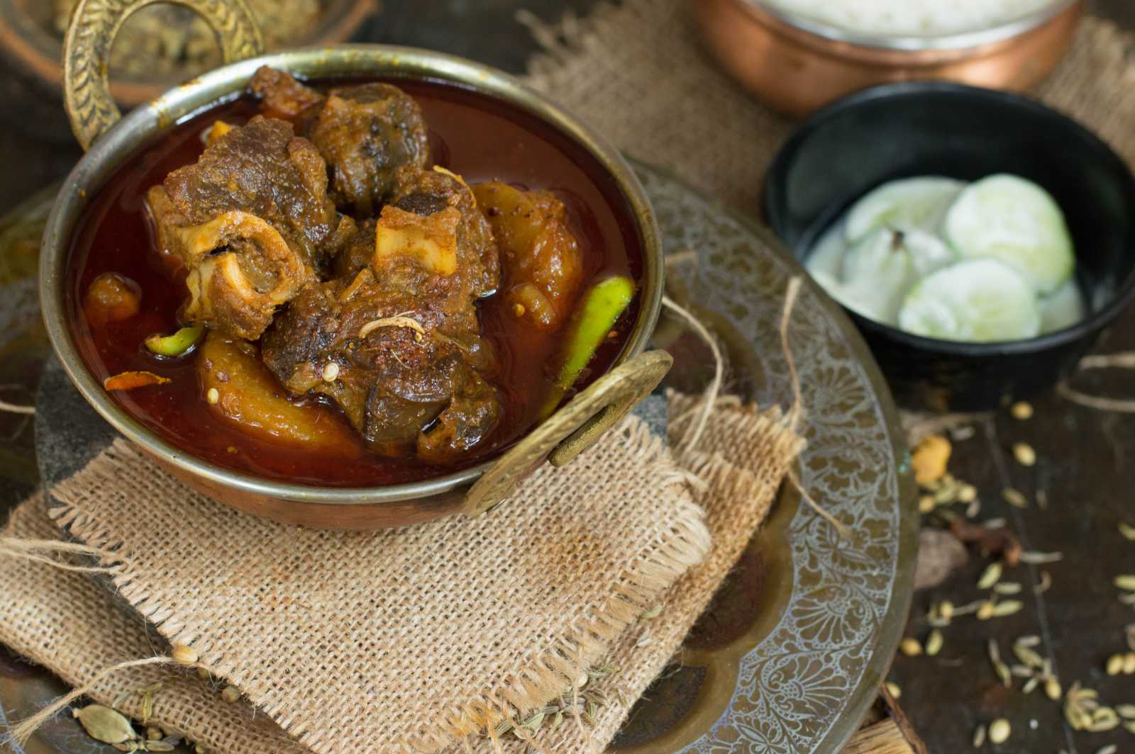 Railway Mutton Curry Recipe 