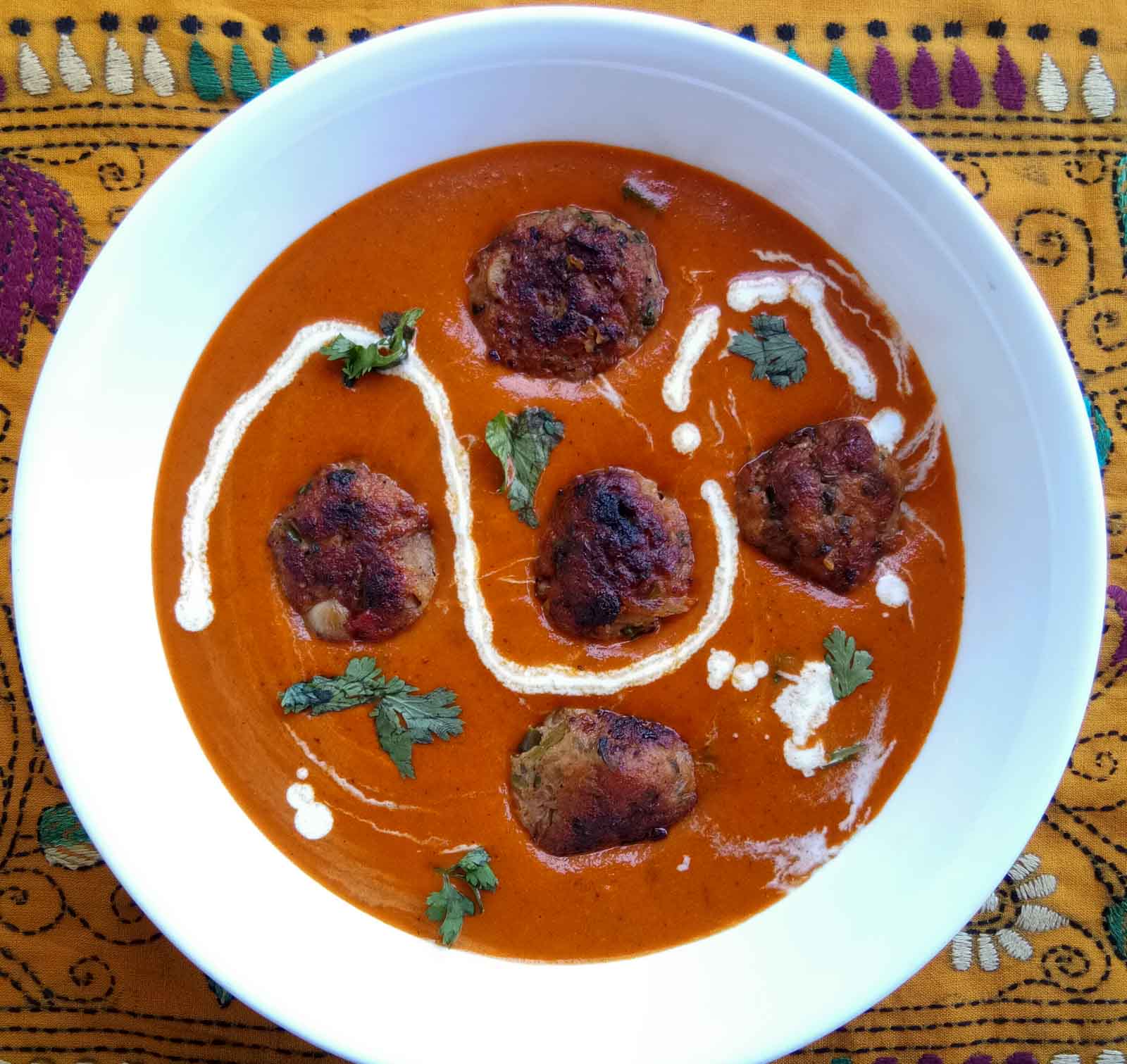 Chicken Meatballs In A Makhni Gravy Recipe