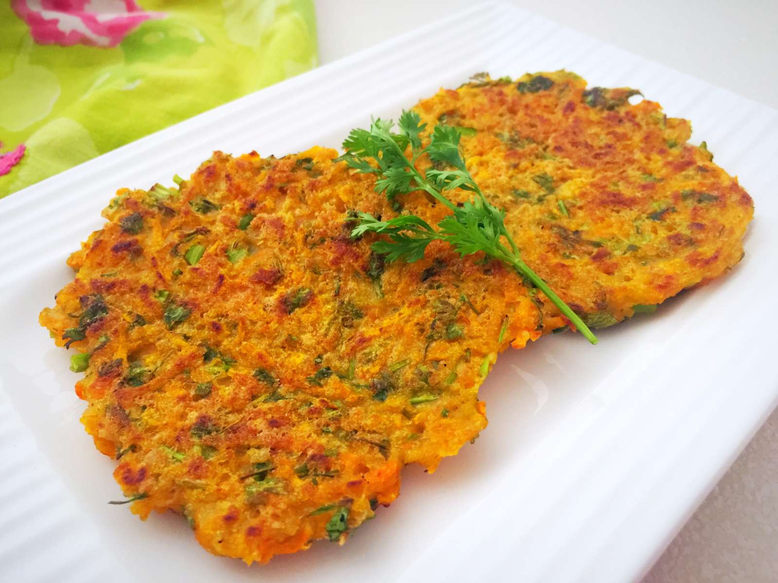 Carrots And Coriander Fritters Recipe