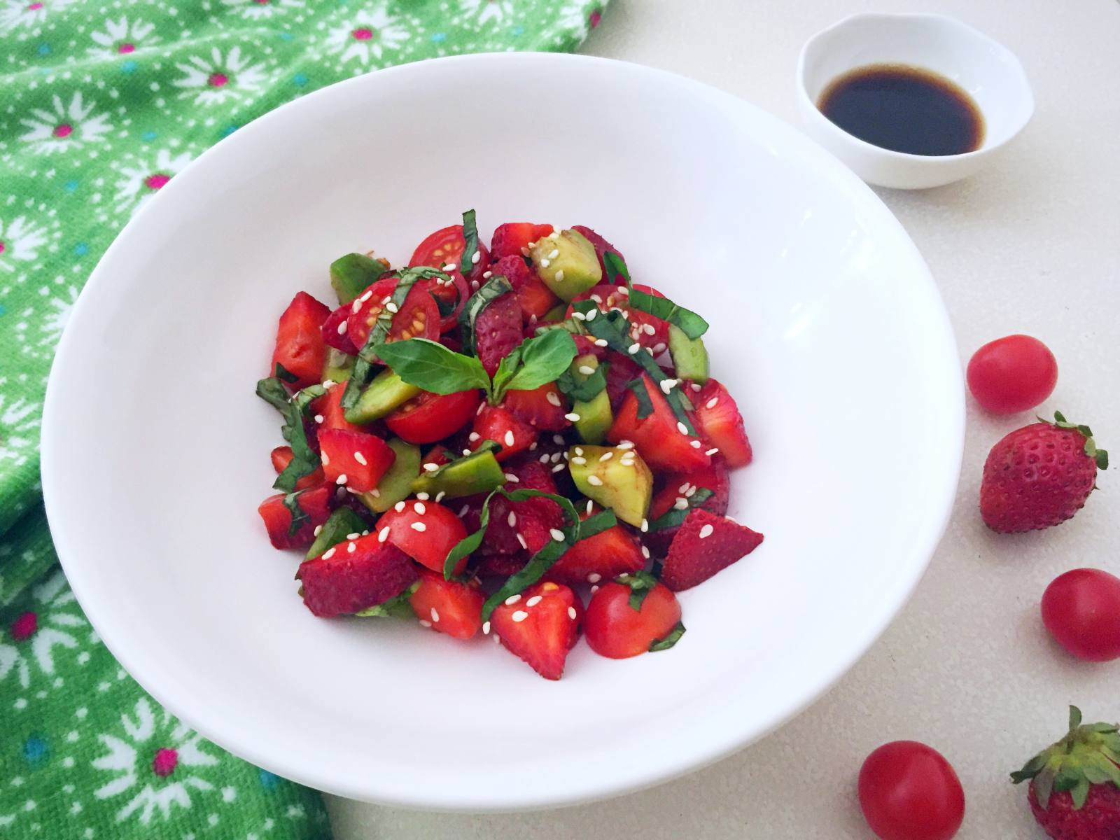 Strawberry and Avocado Caprese Salad Recipe 