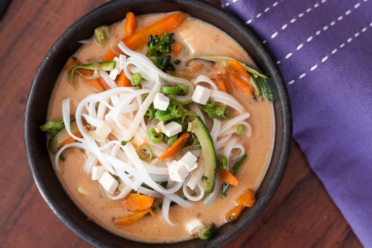 Bangkok Coconut Curry Noodle Bowl Recipe