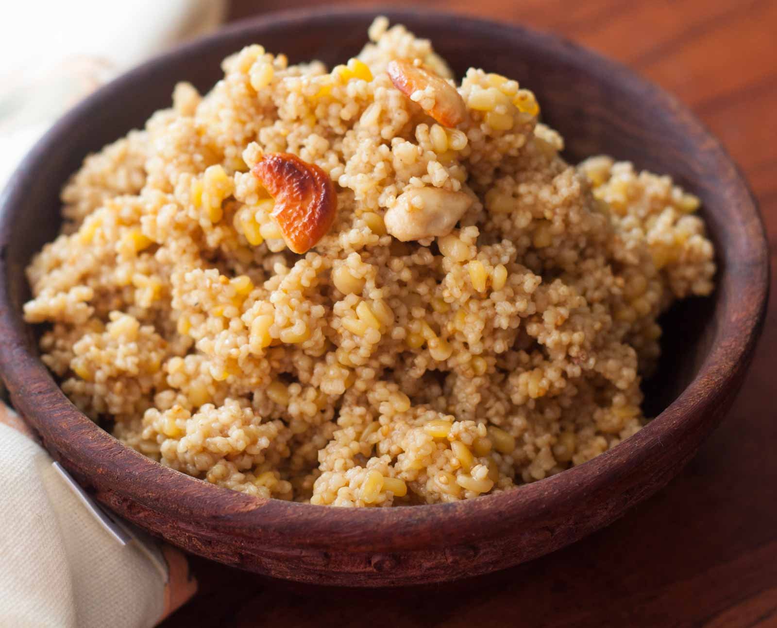 Gujarati Style Lapsi Recipe - Millet Sweet Pudding