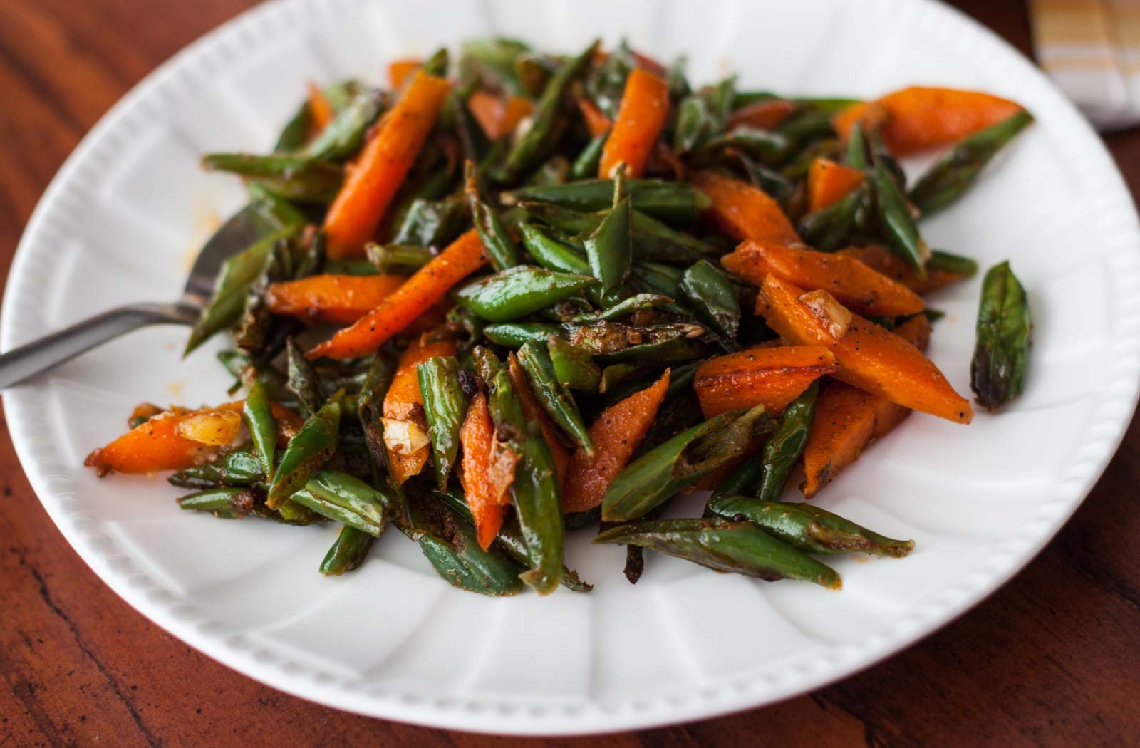 Stir Fried Carrot And Green Beans Recipe 