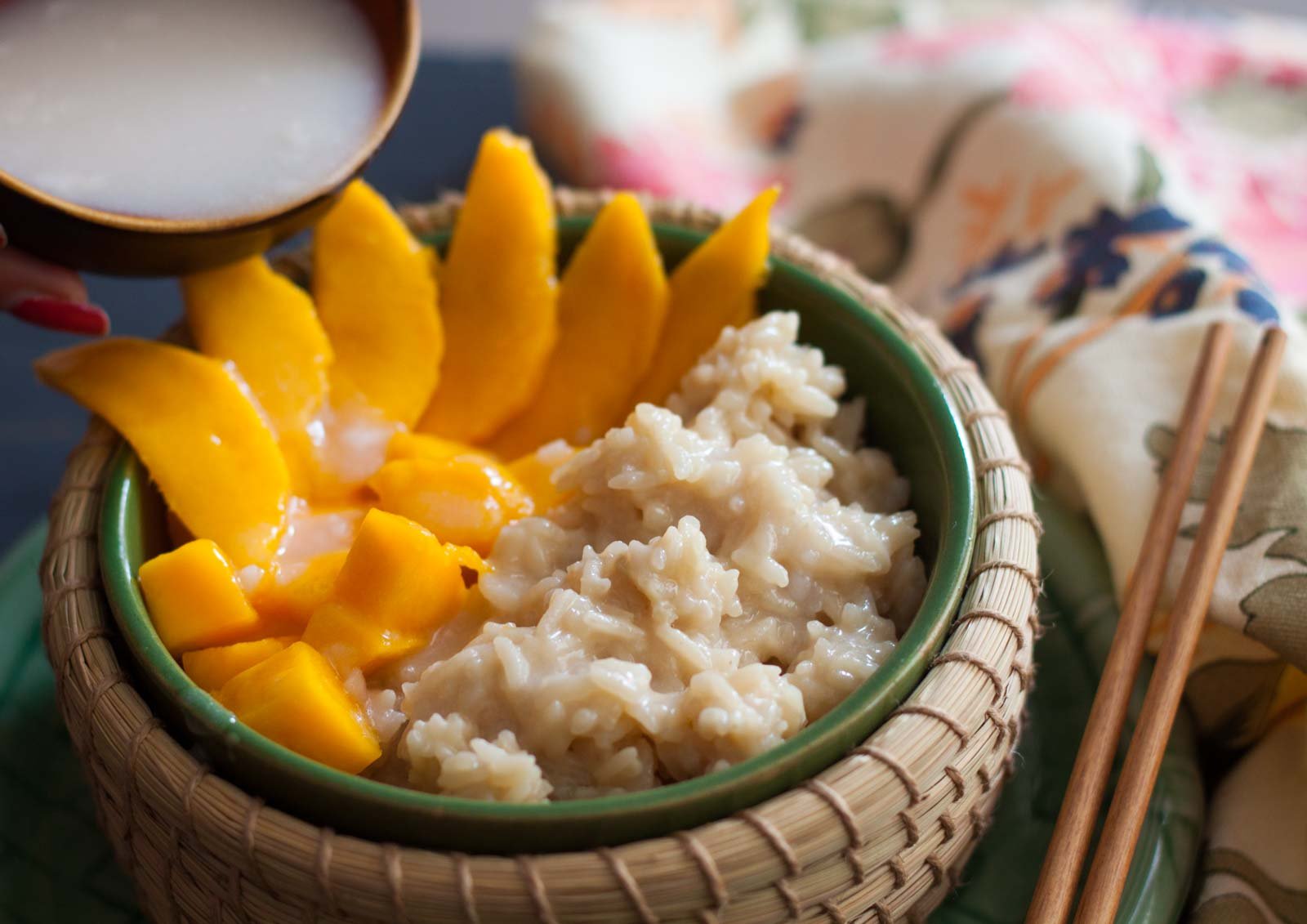Khao Neeo Mamuang -  Thai Sweet Sticky Rice With Mango