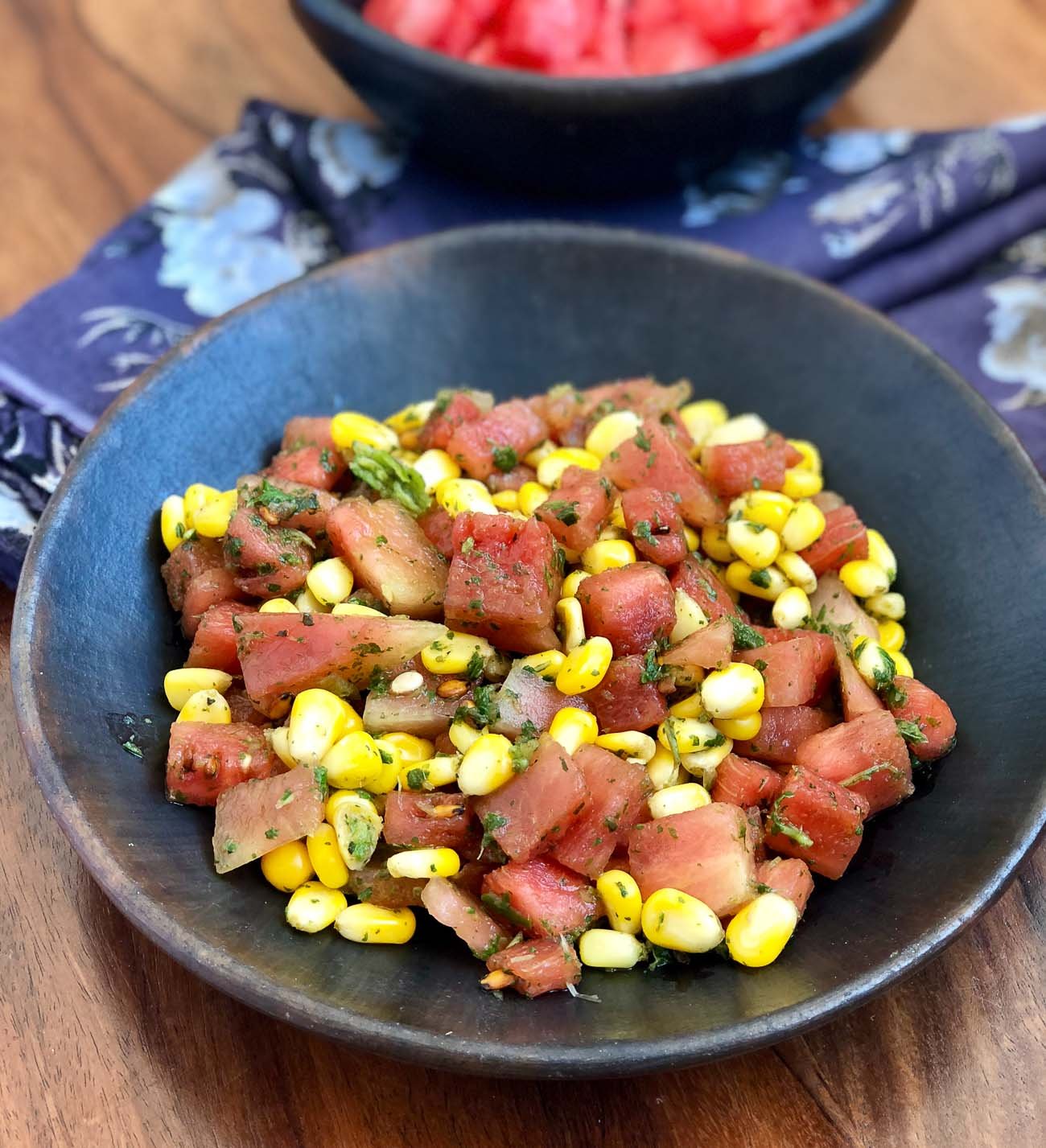 तरबूज़ और कॉर्न का सलाद रेसिपी - Watermelon And Corn Salad Recipe