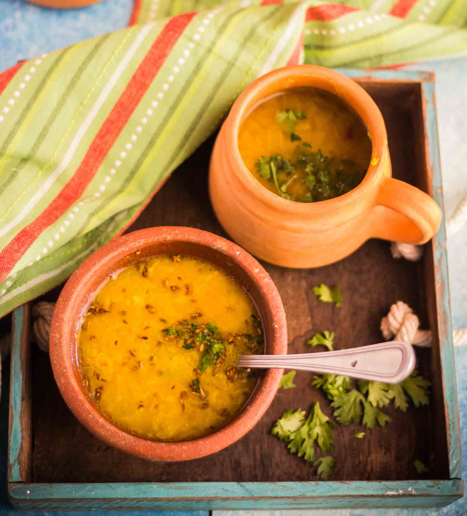 Dal Shorba Recipe - Indian Style Lentil Soup