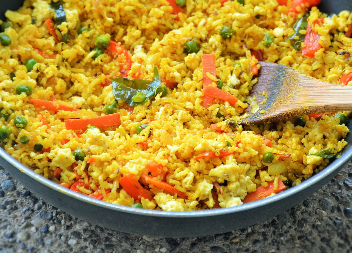 Curry Fried Quinoa Rice Recipe