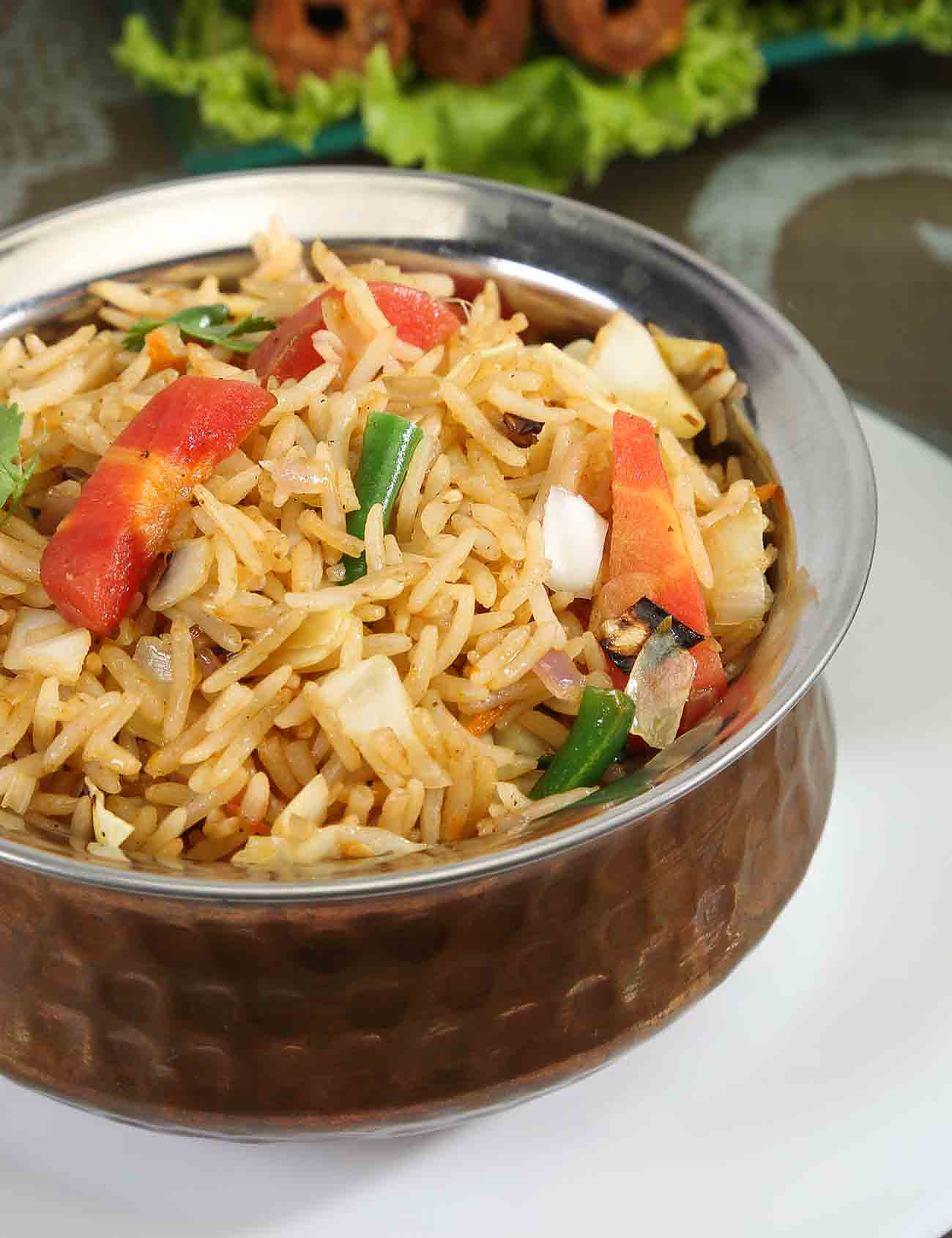 Spicy Paneer Pulao With Vegetables