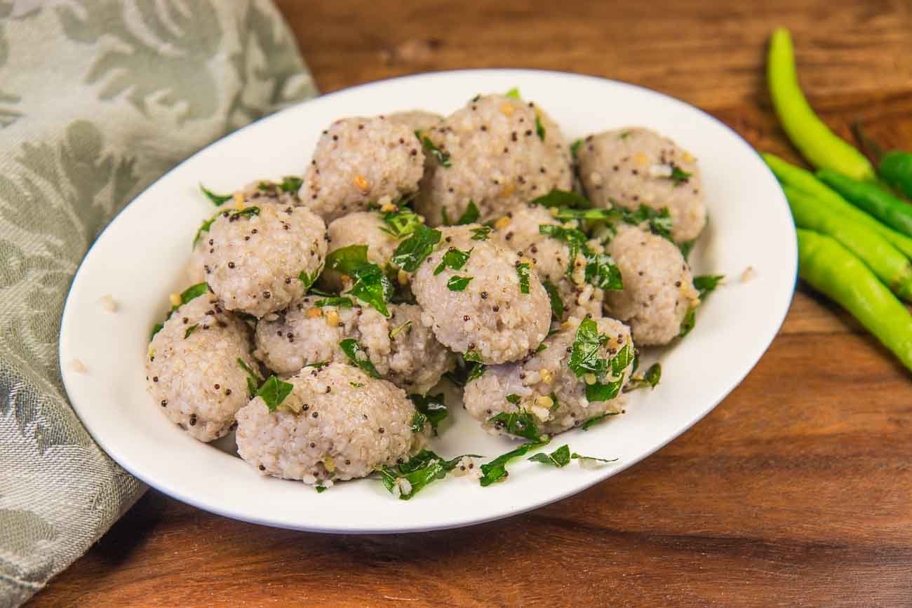 Brown Rice Kozhukattai Recipe - Savory Brown Rice Dumplings