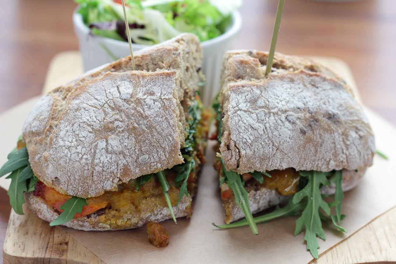 Masala Sandwich Recipe With Rocket Leaves