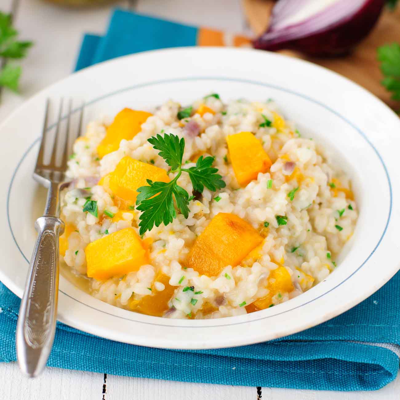 Creamy Roasted Pumpkin Risotto Recipe