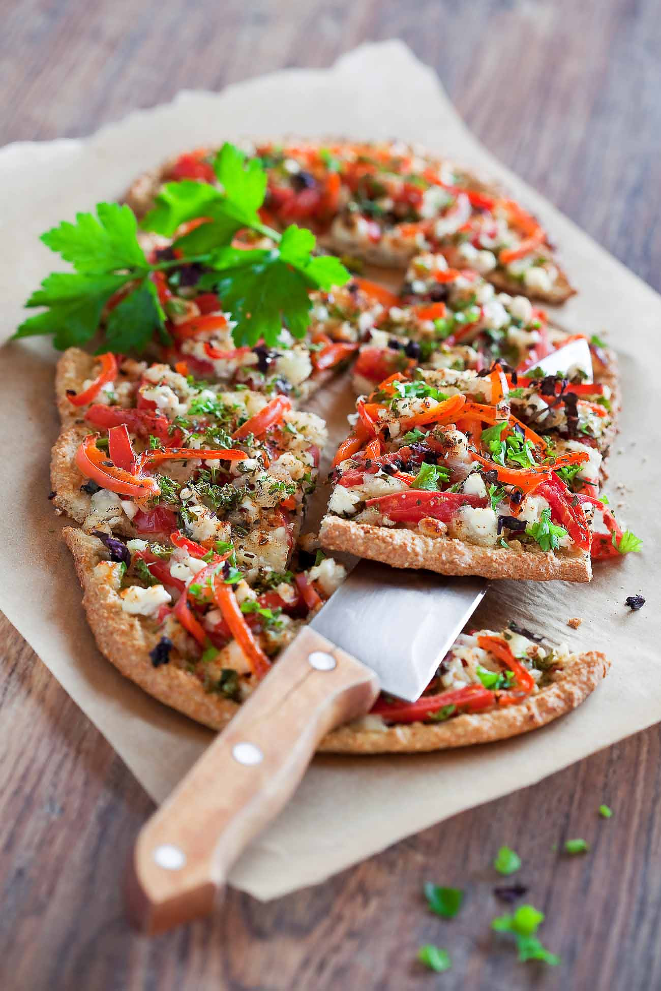 Roasted Vegetable Pizza Recipe With Oat Flour Crust