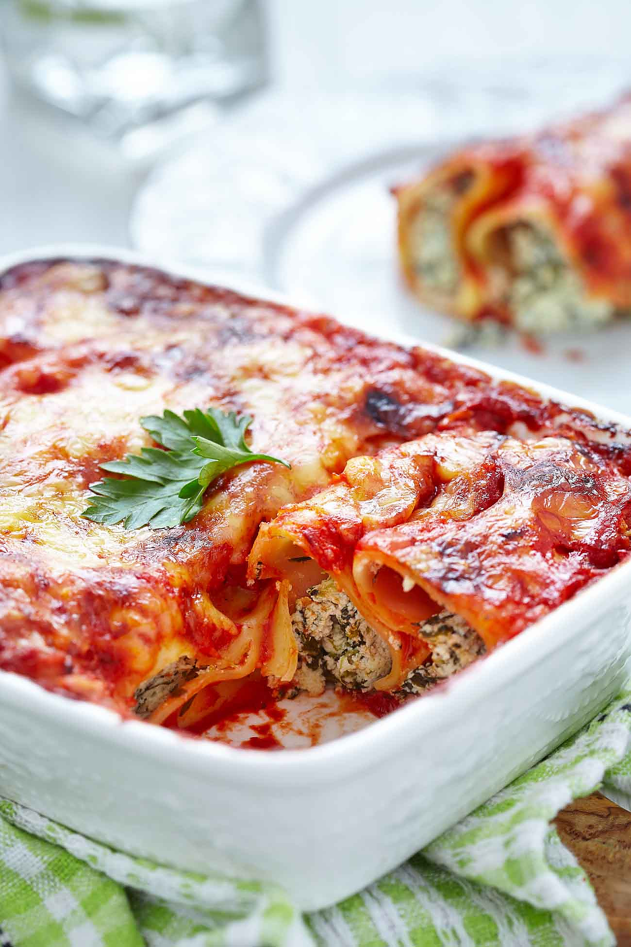 Spinach Ricotta Filled Cannelloni Recipe