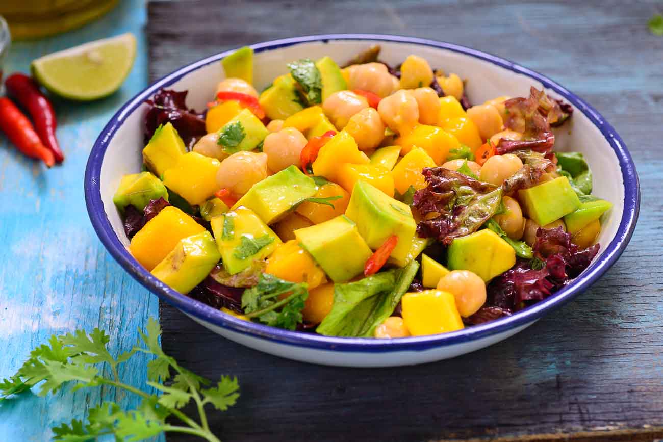 Mango, Avocado And Chickpea Salad Recipe