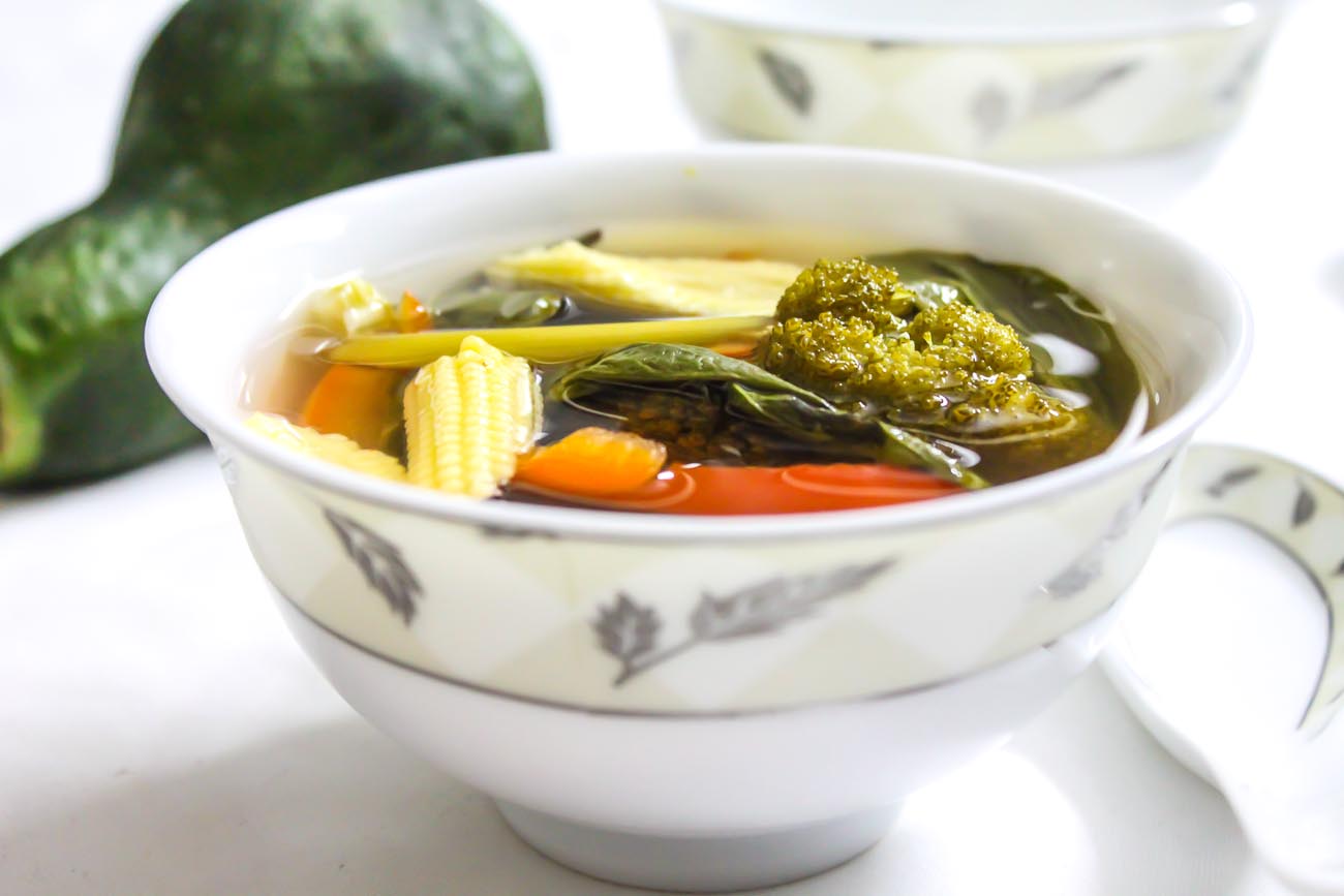 Vegetable Clear Soup With Lemon Grass Recipe