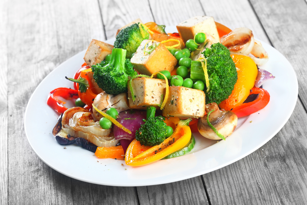 Smoked Tofu And Grilled Vegetable Salad Recipe