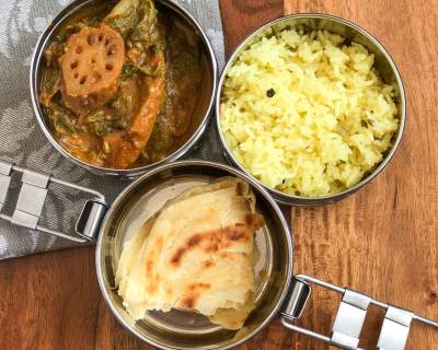 Lunch Box Recipes: Bhey Vangan, Sindhi Tahiri & Lachha Paratha