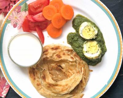 Try This Hariyali Egg Curry & Malabar Parotta For Dinner! 