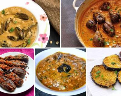 70 Delicious Indian Brinjal Recipes Goes Well With Roti/ Rice-  Baingan | Kathirikkai | Eggplant