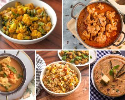 58 Lip Smacking Indian Cauliflower Recipes - Sabzi | Curries | Poriyal