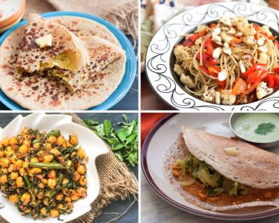 Weekly Meal Plan - Aglio Olio, Sukhe Methi Chole, Mysore Masala Dosa And Much More