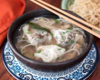 Cantonese Style Ban Mian Bian Rou Recipe - Noodle Soup With Vegetable Dumplings