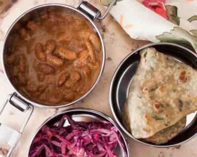 Plan Your Lunch Box Meal with Rajma Masala, Muli Tawa Paratha and Salad 
