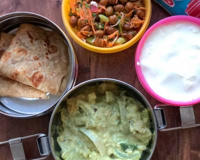Lunch Box Recipes:Chow Chow Kootu, Tawa Paratha, Kala Chana Salad