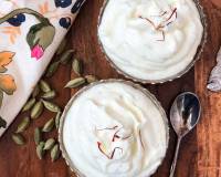 Kesar Shrikhand Recipe - Greek Yogurt Pudding With Saffron