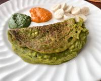 Matar Besan And Paneer Cheela Recipe -Green Peas & Paneer Crepes