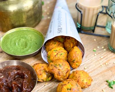 Vegetable Dal Pakora Recipe - Dal Bhajiya