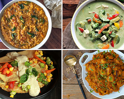 Weekly Meal Plan - Whole Wheat Pita, Quinoa Pulao, Lemon Rasam, and More