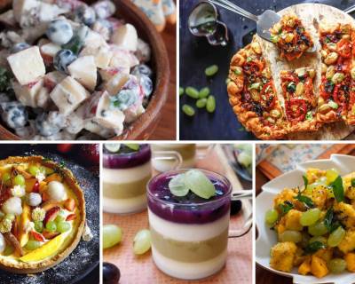 15 Grape Recipes That You Must Try Today - Salads | Desserts | Appetizers